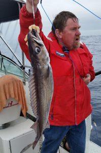 Lockie Wombell with a nice gemfish taken out wide from Portland (Picture: Bob McPherson).